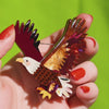 The Bold Bald Eagle Brooch