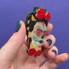 Frida Calavera Brooch