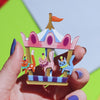 Meowy Go-Round Brooch
