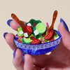 Greek Salad Brooch