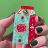 Don't Hog the Nog Brooch
