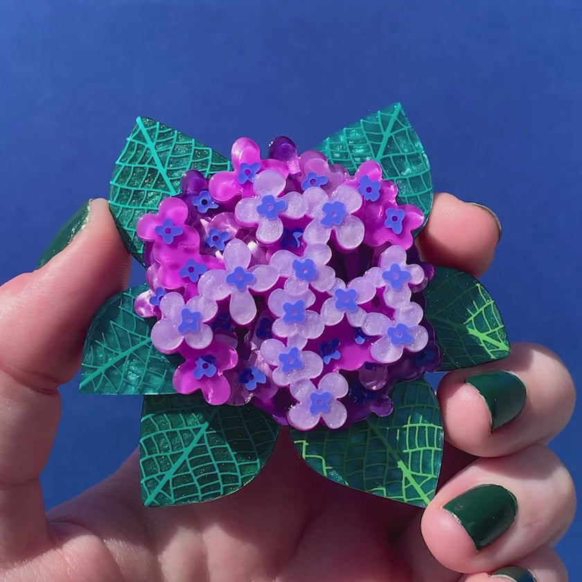 Heavenly Hydrangea Brooch – Erstwilder