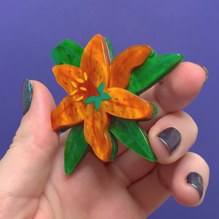 tiger lily brooch Strange as You Brooch – Erstwilder