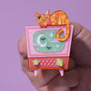 Retro Static Brooch
