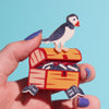 Percy the Puffin Brooch