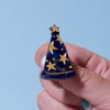 Wizard Hat Simplified Mini Brooch