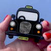 Black Cab Brooch
