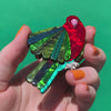 Scarlet Sovereign Brooch