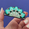 Geometric Fanfare Brooch