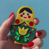 Matryoshka Memories Toy Brooch