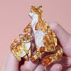 Purrfect Harmony Brooch Pair