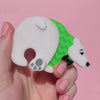 Paulo the Polar Bear Brooch