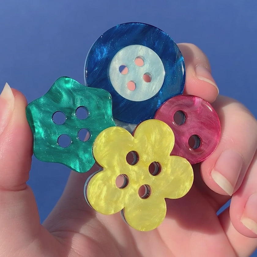 Cute As A Button Brooch – Erstwilder