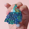 Le Peacock Royal Brooch