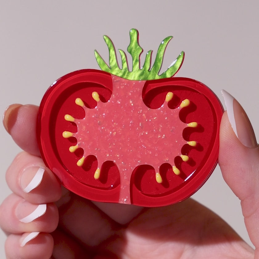 Tomato Time Brooch – Erstwilder