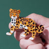 Amur Leopard Brooch