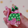 Feline Fab-Yule-Us Brooch