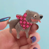 Staffy Stan Mini Brooch