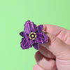 Chocolate Lily Simplified Mini Brooch