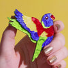 Lulu the Lorikeet Brooch