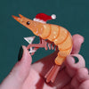 Pascal the Prawn Brooch
