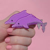 Dancing Dolphins Brooch