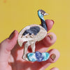 Elliot the Emu Brooch