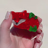 Snoozing Fox Brooch