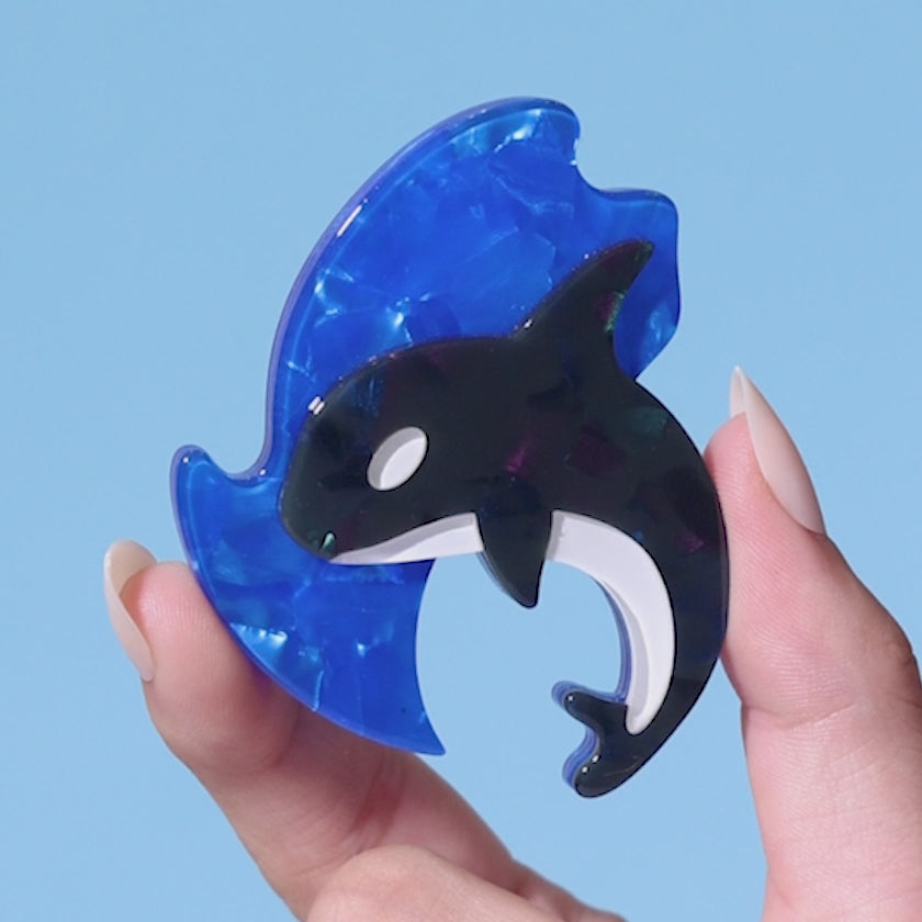 Olinda the Honorable Orca Brooch – Erstwilder