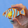 Harlequin Tuskfish Brooch