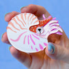 Chambered Nautilus Brooch