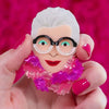 Pretty in Pom Poms Iris Brooch
