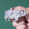Javan Rhino Brooch