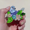 Gentle Bluebird Brooch