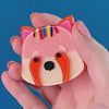 Rhonda The Red Panda Brooch