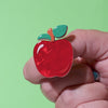 Apple Simplified Mini Brooch
