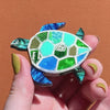 A Turtle Named Groan Brooch