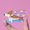 Clarke the Crusading Corgi Brooch