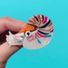 The Cryptic Chambered Nautilus Brooch
