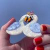 Swan Love Brooch