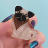 Adoring Polly Pug Mini Brooch