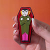 Cozy Coffin Brooch