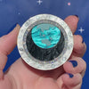 Tiny Blue Dot Brooch