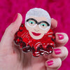 The Face of Style Iris Brooch