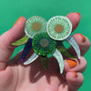 Verdant Green Gum Brooch