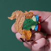 Red Squirrel Brooch