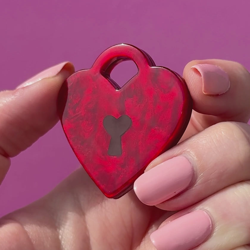 Heart Locket Simplified Mini Brooch – Erstwilder