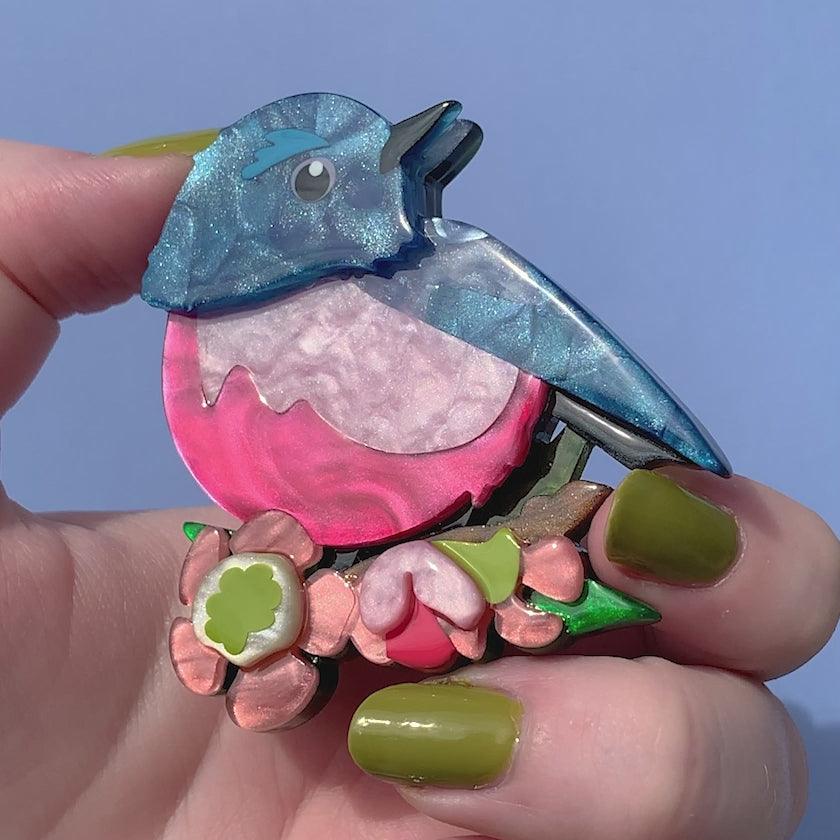 Riley the Robin Brooch Erstwilder