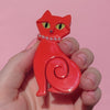Meow at Midnight Brooch