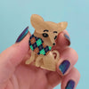 Chi Chi Chihuahua Mini Brooch